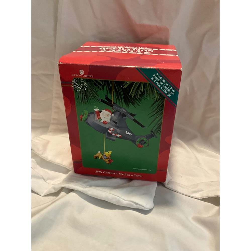 American Greetings 2001 Operation Santa Jolly Chopper Ornament Sixth in Series